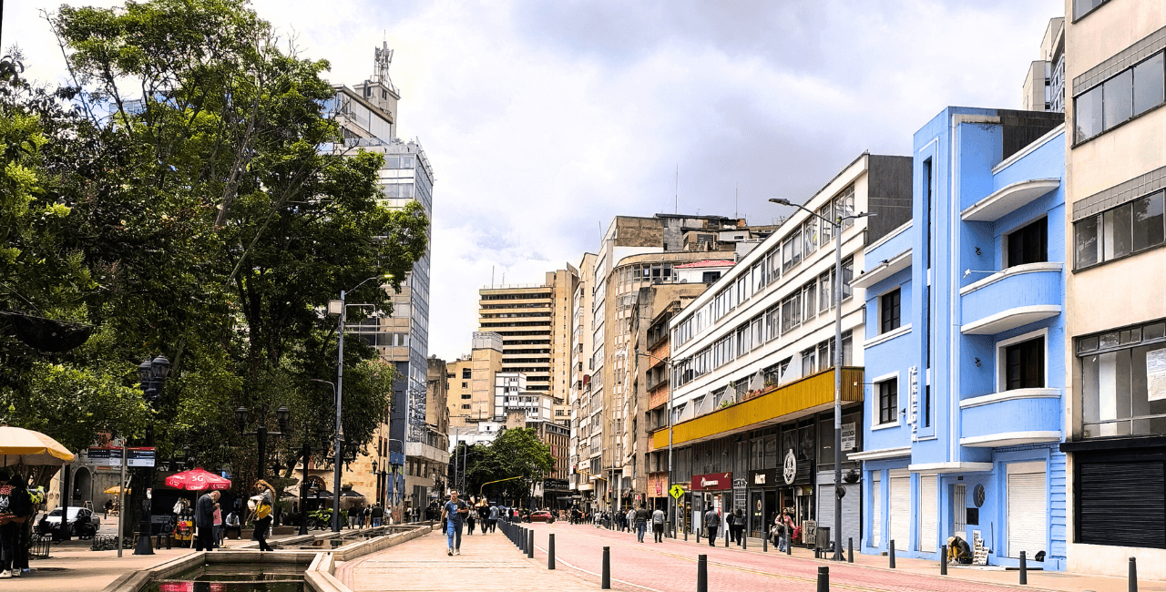 Bogota city center doing business in colombia
